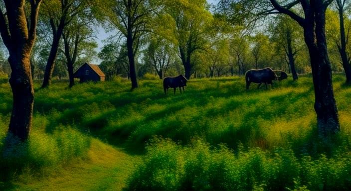 Enigmatic and Captivating Visual Scene