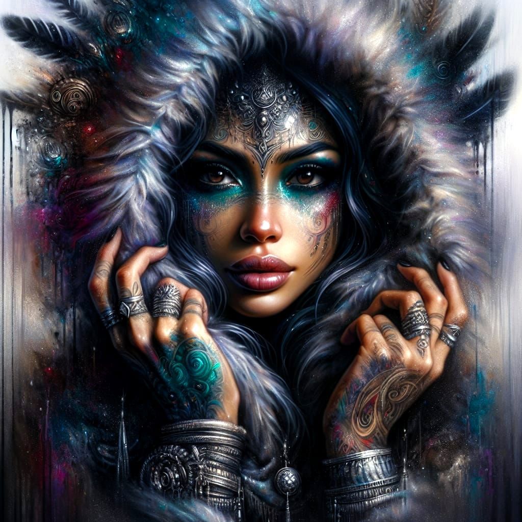 Fantastical Latina Goddess in Ethereal Style