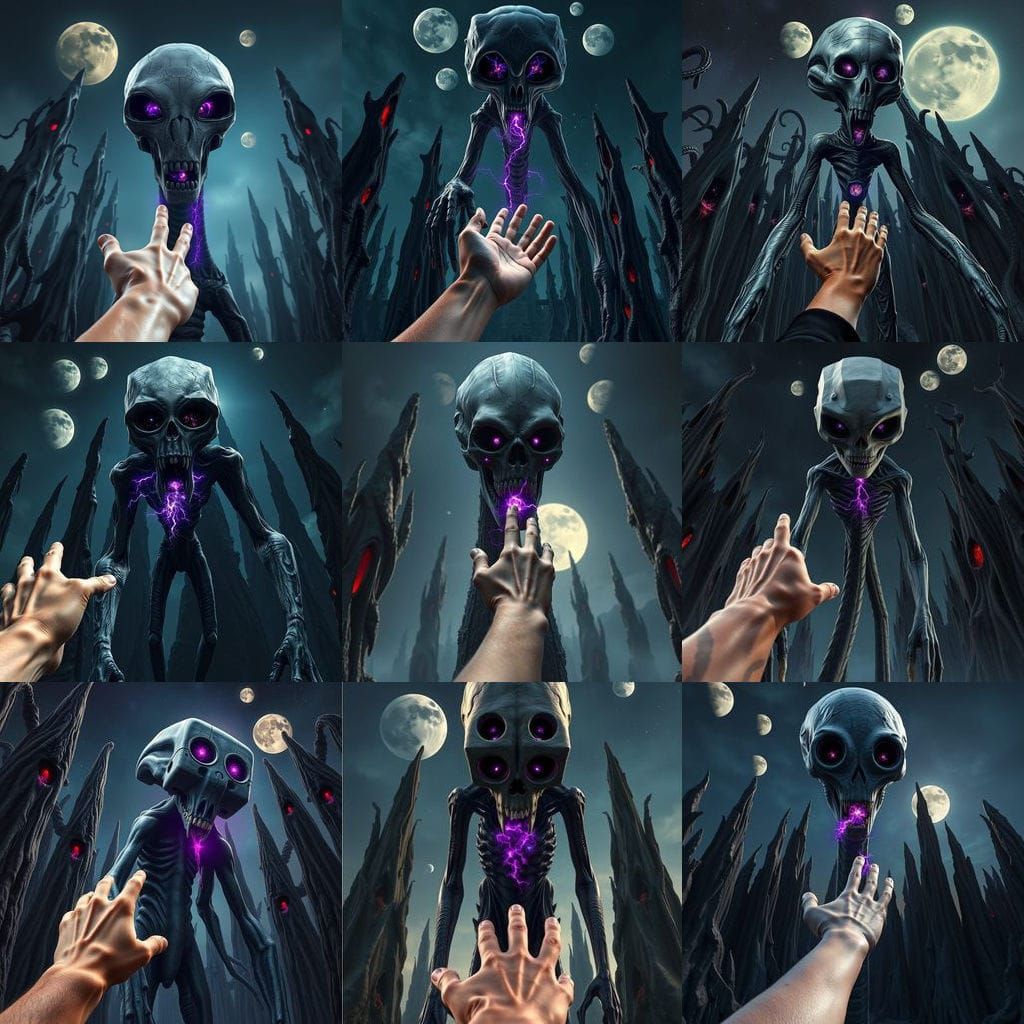 Reaching Out: A Towering Alien Encounter