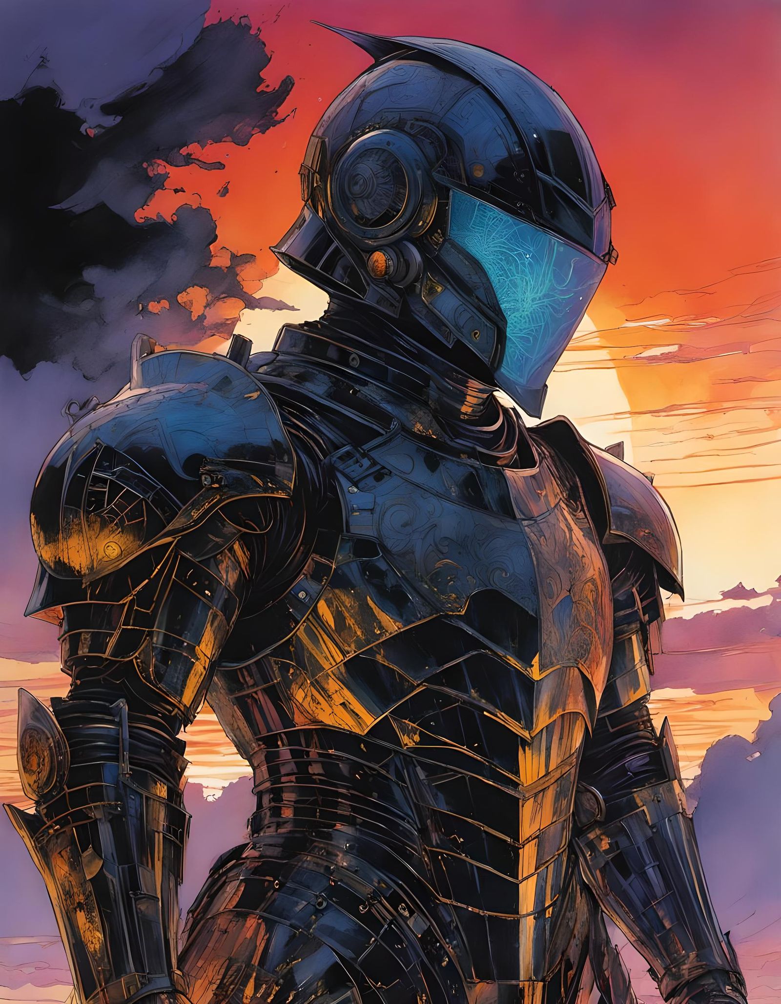 Dichroic Knight in Void Fire Armor