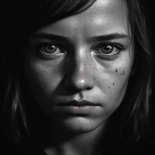 Intense Portrait in Street Photography Style