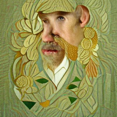 Arts and Crafts Style Portrait