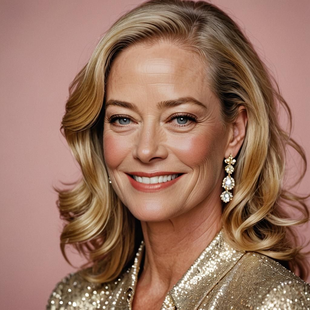 Cybill Shepherd Smiling Portrait in Hollywood Glamour