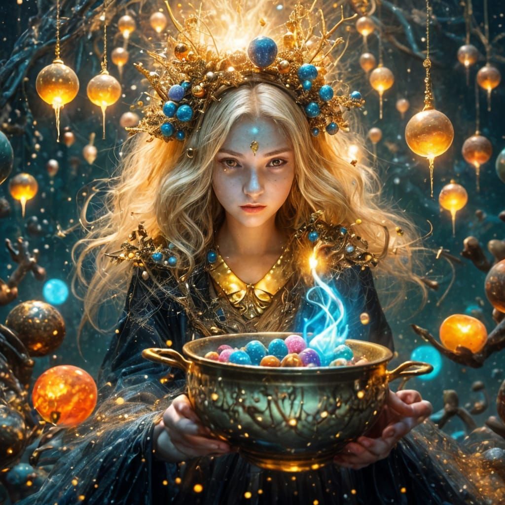 Golden-Haired Witch Crafts Magical Sweets, Turner Style