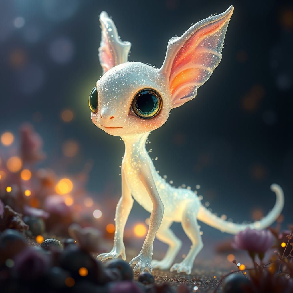 Ethereal Stardust Being in a Fantastical Dreamscape