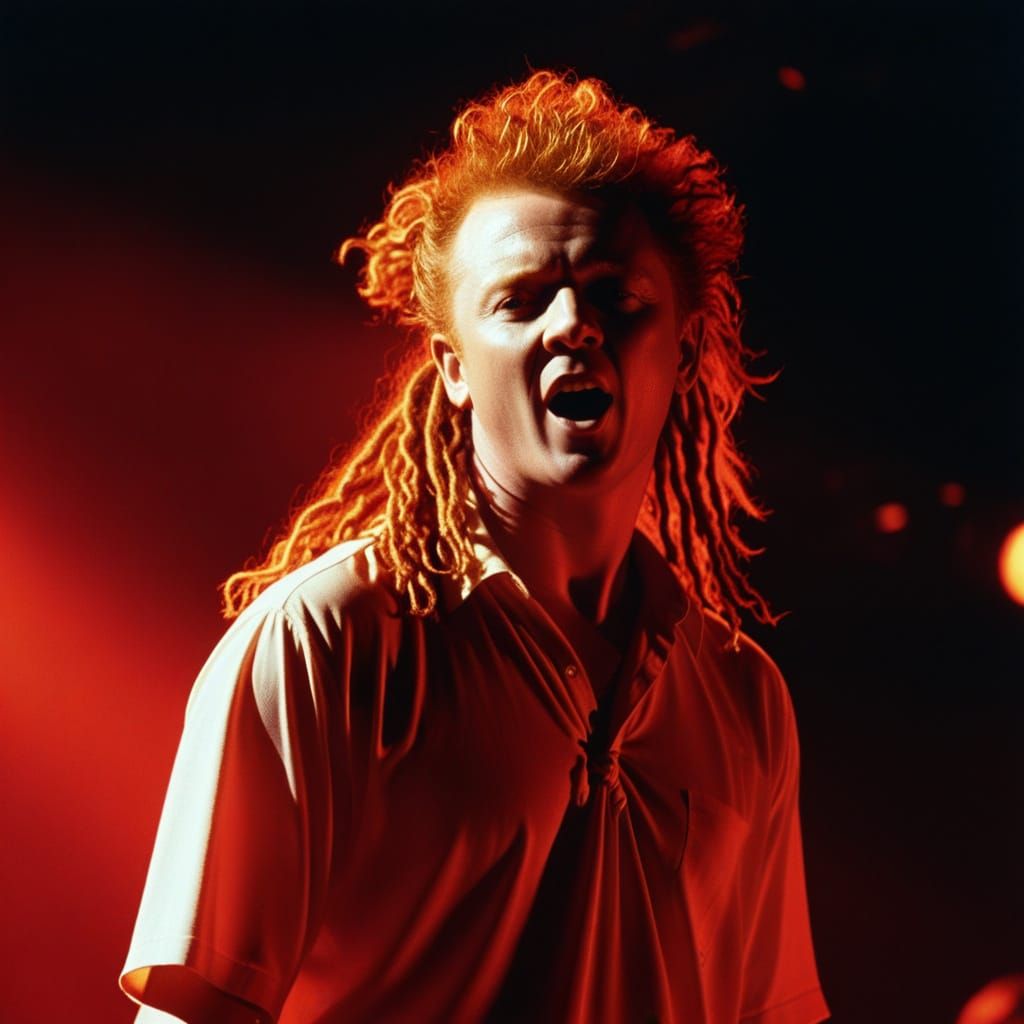 Young Mick Hucknall Rocks the Stage in Hyperrealistic 1980s ...
