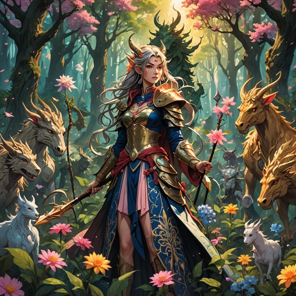 Dragonborn Sorceress and Sailor Moon Centaurs