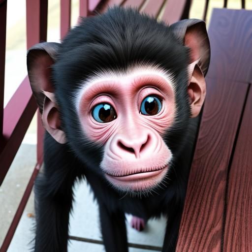 pink nose monkey