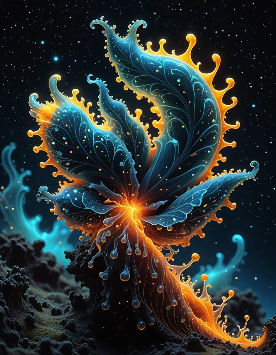 3D Fractal Vortex Abstract Art