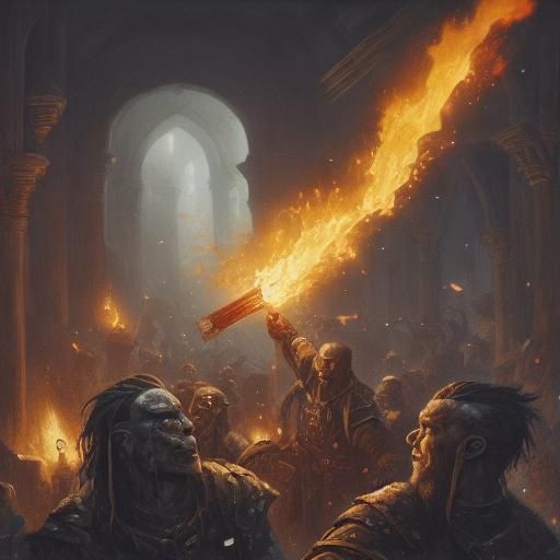 Orc Army Raid on Medieval Castle