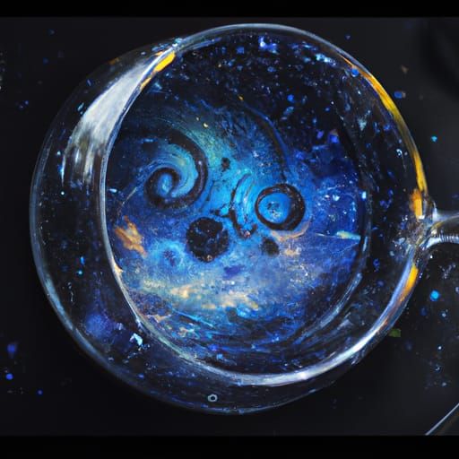 Galaxy in Glass: Detailed Digital Matte Painting