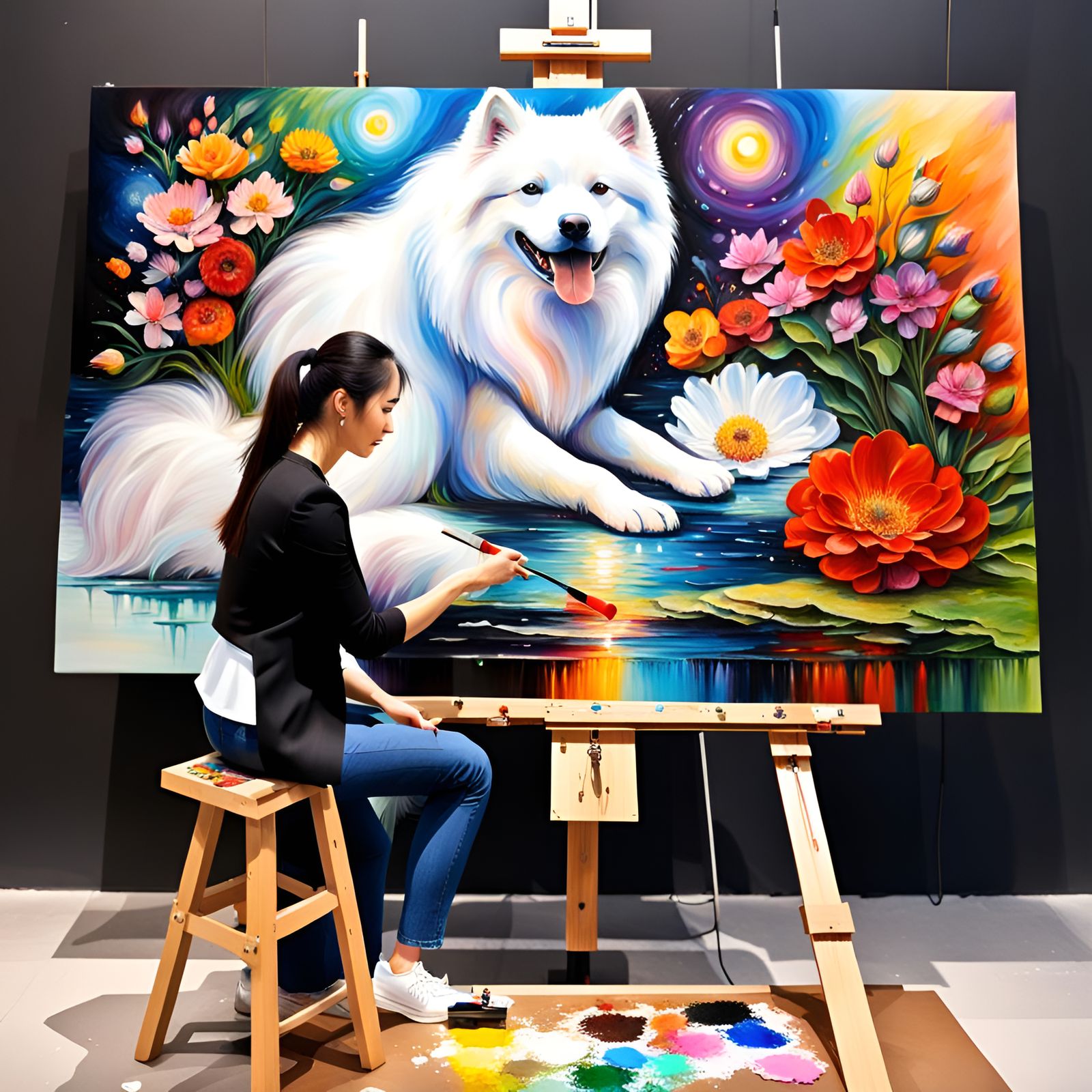 Naripan., AI Artist Homage #1, Masterplayer