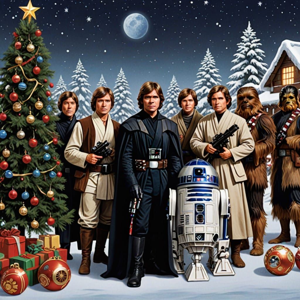 Galactic Holiday Celebration in Star Wars Style