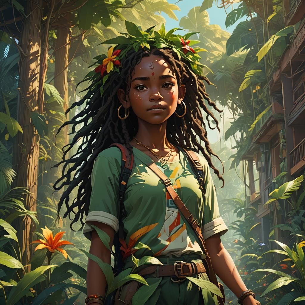 Reggae Number Eleven in Detailed Digital Art