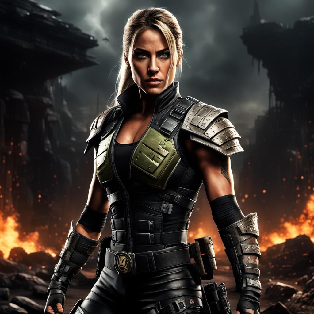 Nikki Bella as Sonya Blade in Combat
