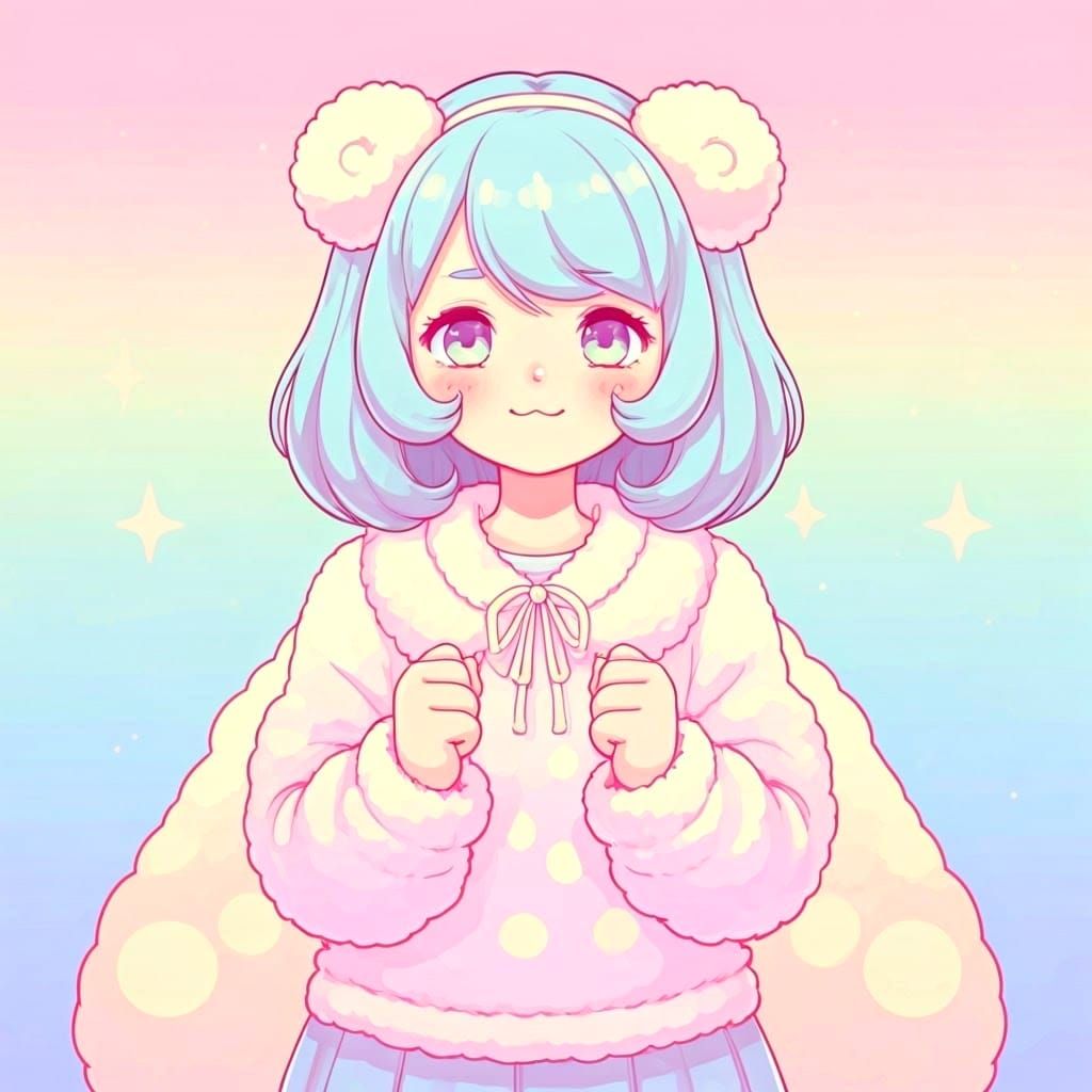 Bright Kawaii Style Illustration