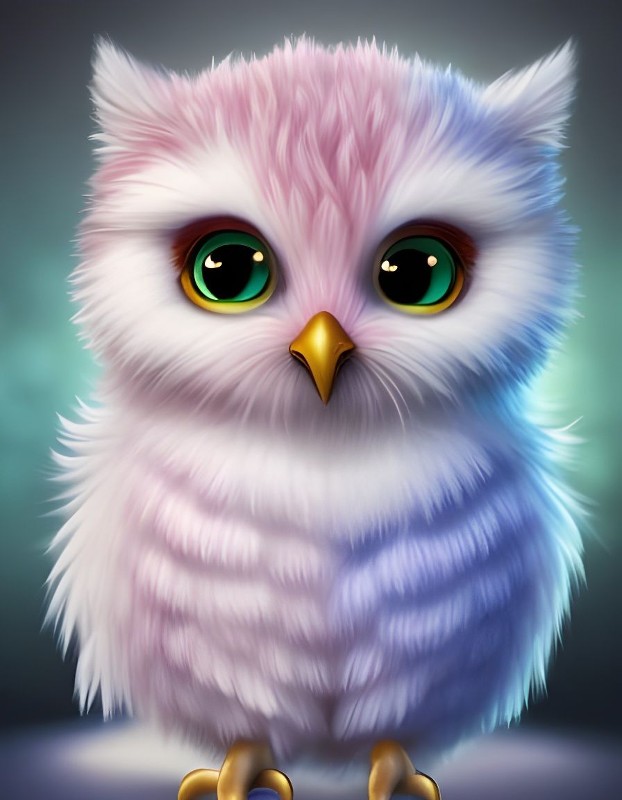 🦉Fluffy Baby Owl🦉