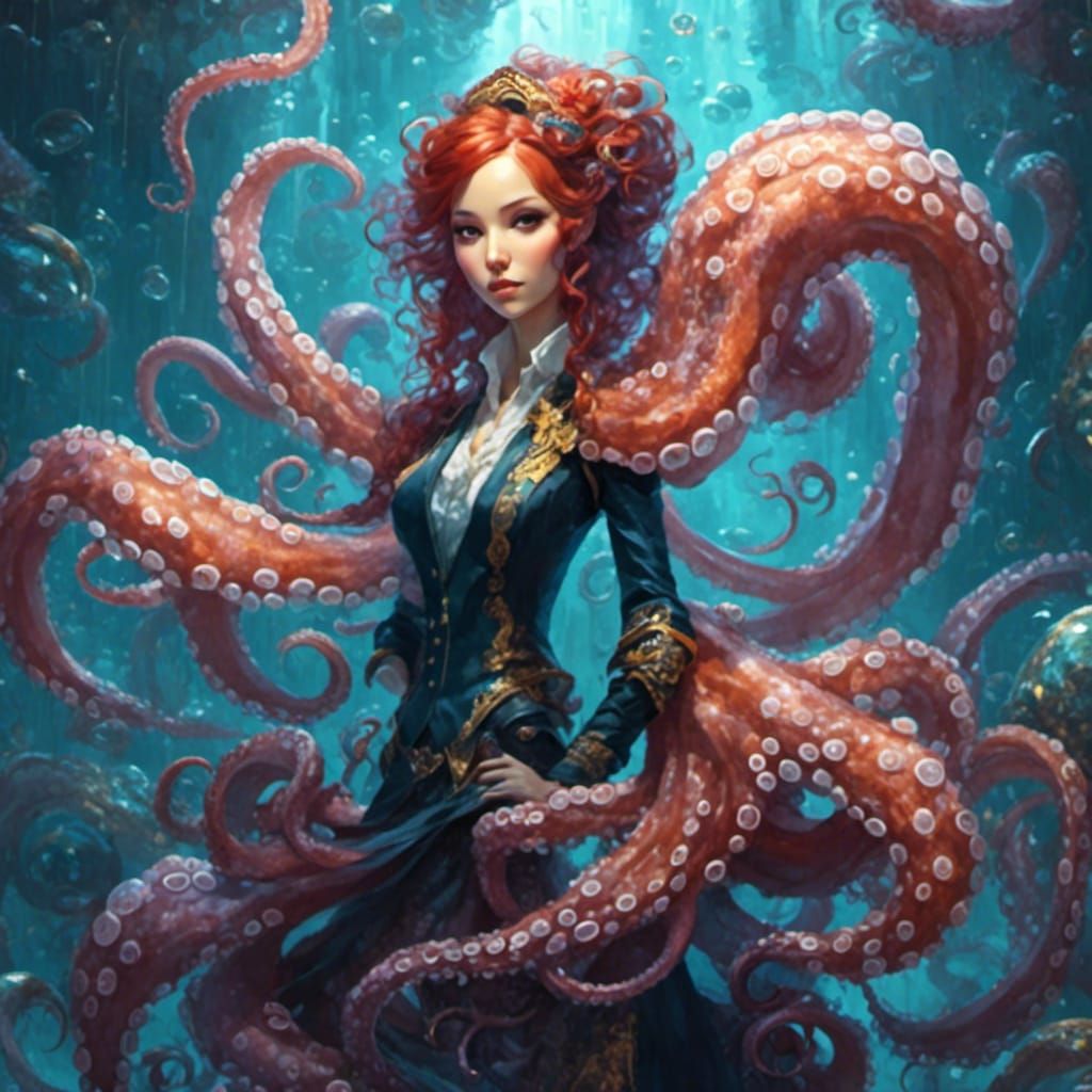 Sassy Female Octopus with Attitude