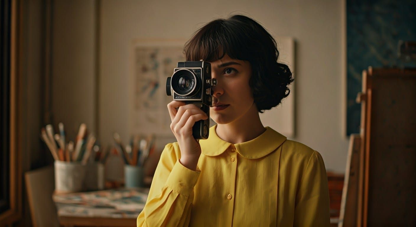 1970s Artist Studio Scene on 35mm Film