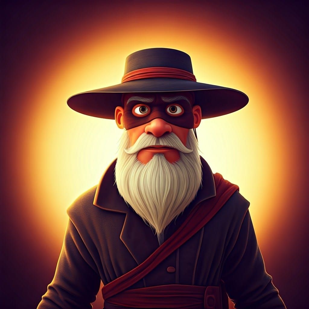 Zorro: Reimagined Pixar Concept Art in 3D Digital