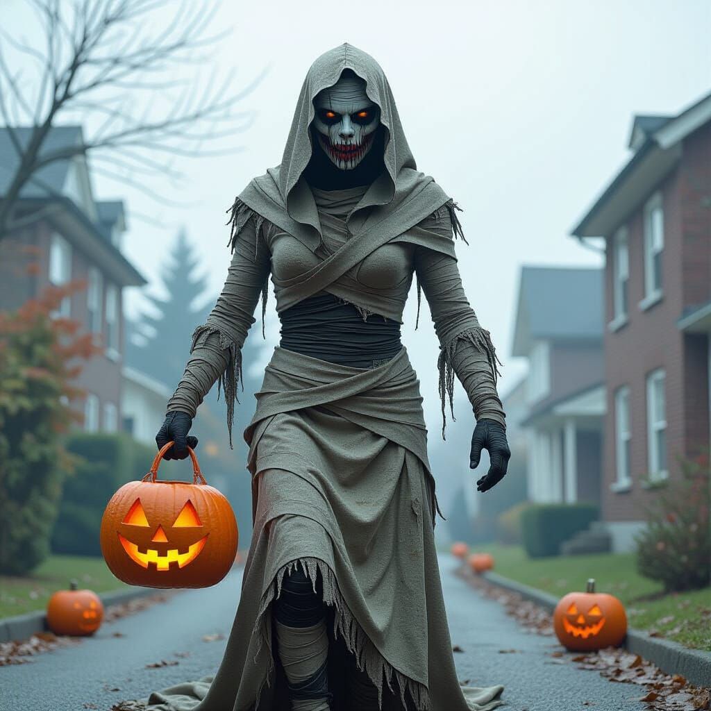 Gothic Mummy Rotting in Bandages