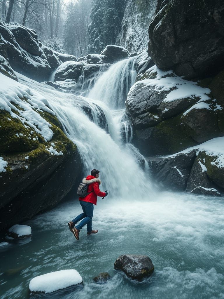 Youthful Hide and Seekers Brave Blizzard