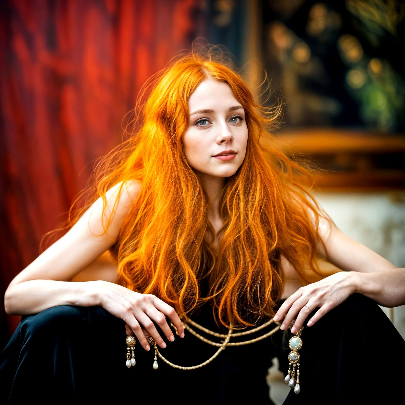 Surreal Restaurant Scene with Aliens, Professional Photograp...