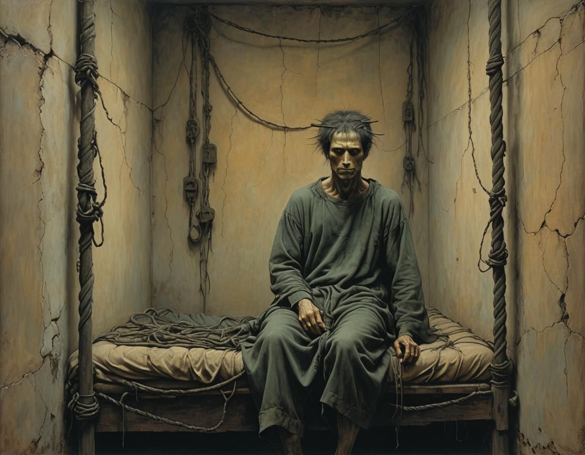 All our dreams are bound (after Zdzisław Beksiński)