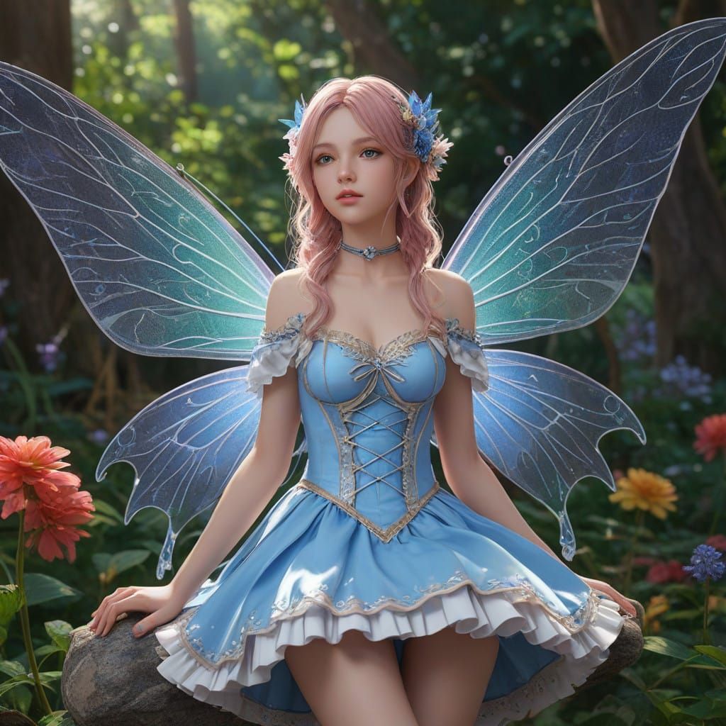 A Fairy in Whimsical Wonderland