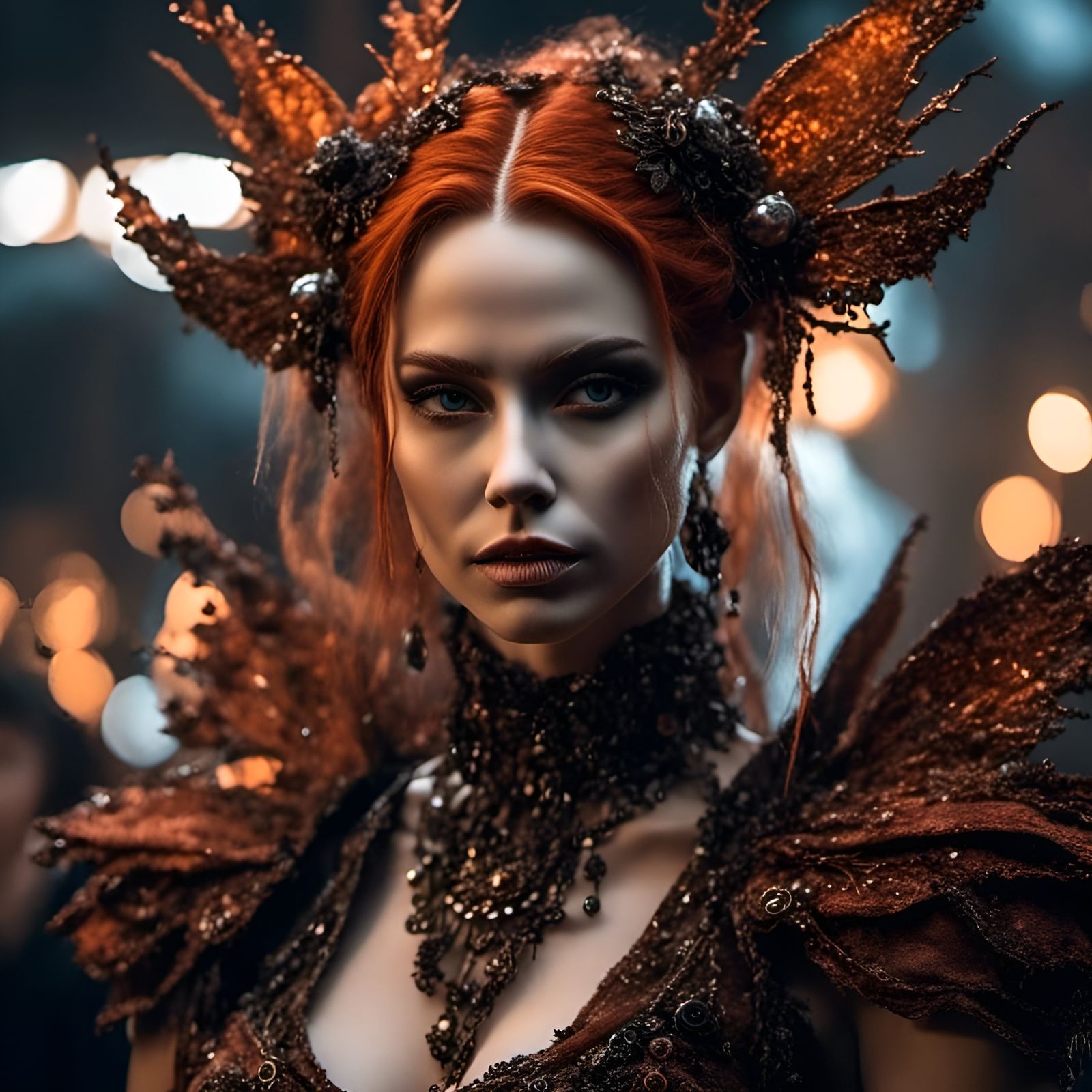 Gothic Fairy Portrait in Ultra-Realistic Style