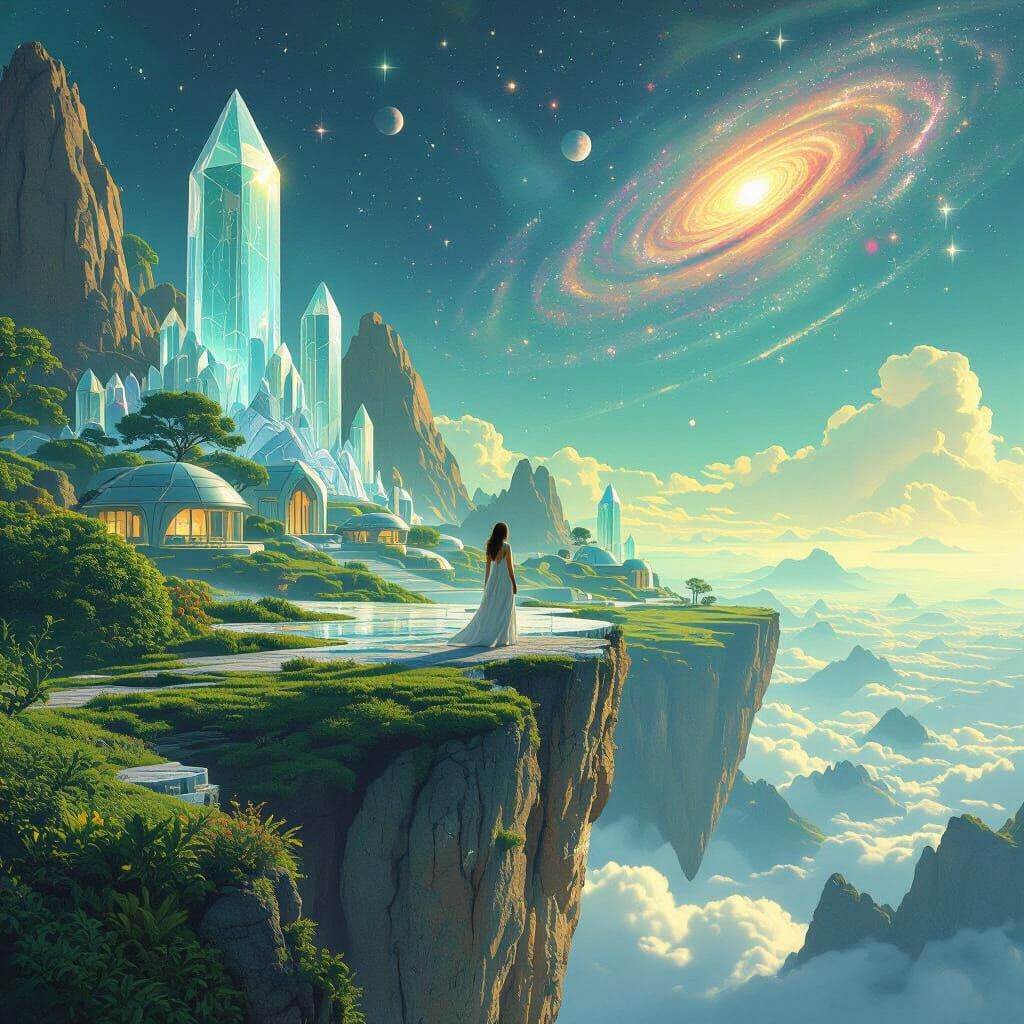 Celaeno Vista: Crystal Homes in Alien Landscape