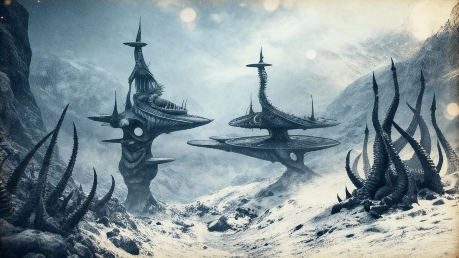 Mystical Himalayan Landscape in Cinematic Matte Painting Sty...