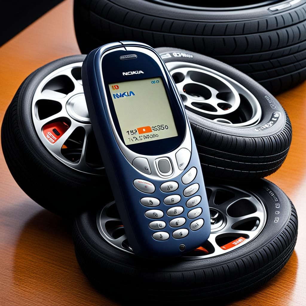 Nokia 3310 Car Wheel Hybrid