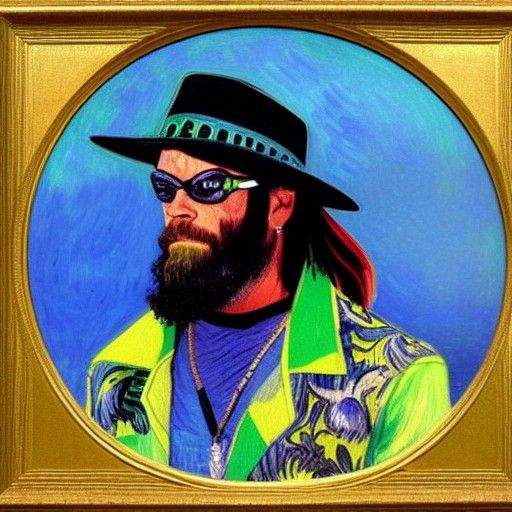 Macho Man Randy Savage as Van Gogh Painting