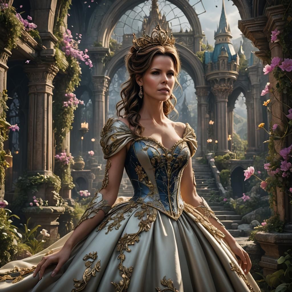 Fairy Tale Princess in Silk: A Digital Painting