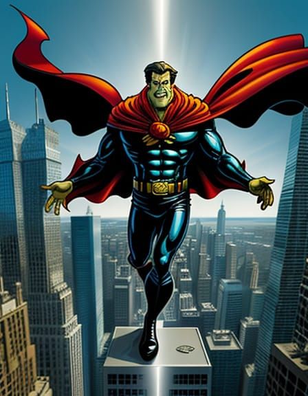 Melting Wax Superhero Comic Book Art