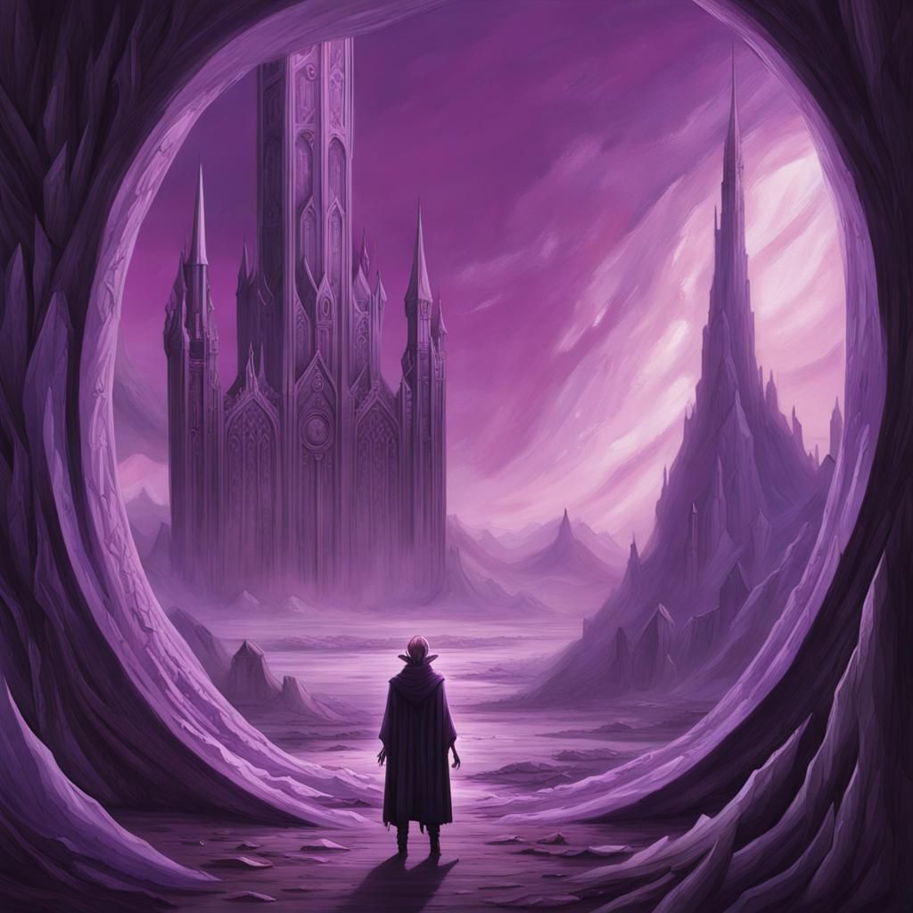 Eldritch Landscape with Portal to Far Realm