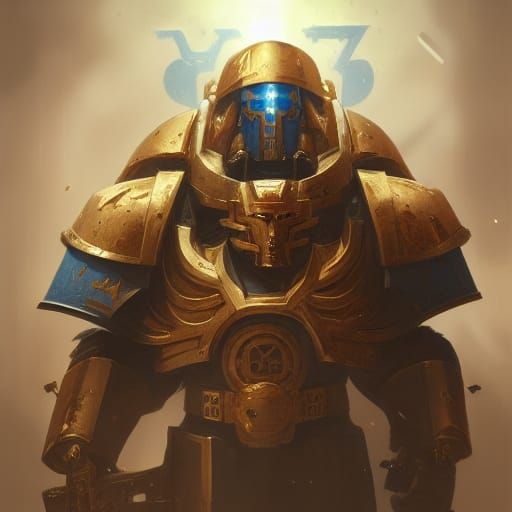 Horus Heresy Portrait in Style of Rutkowski