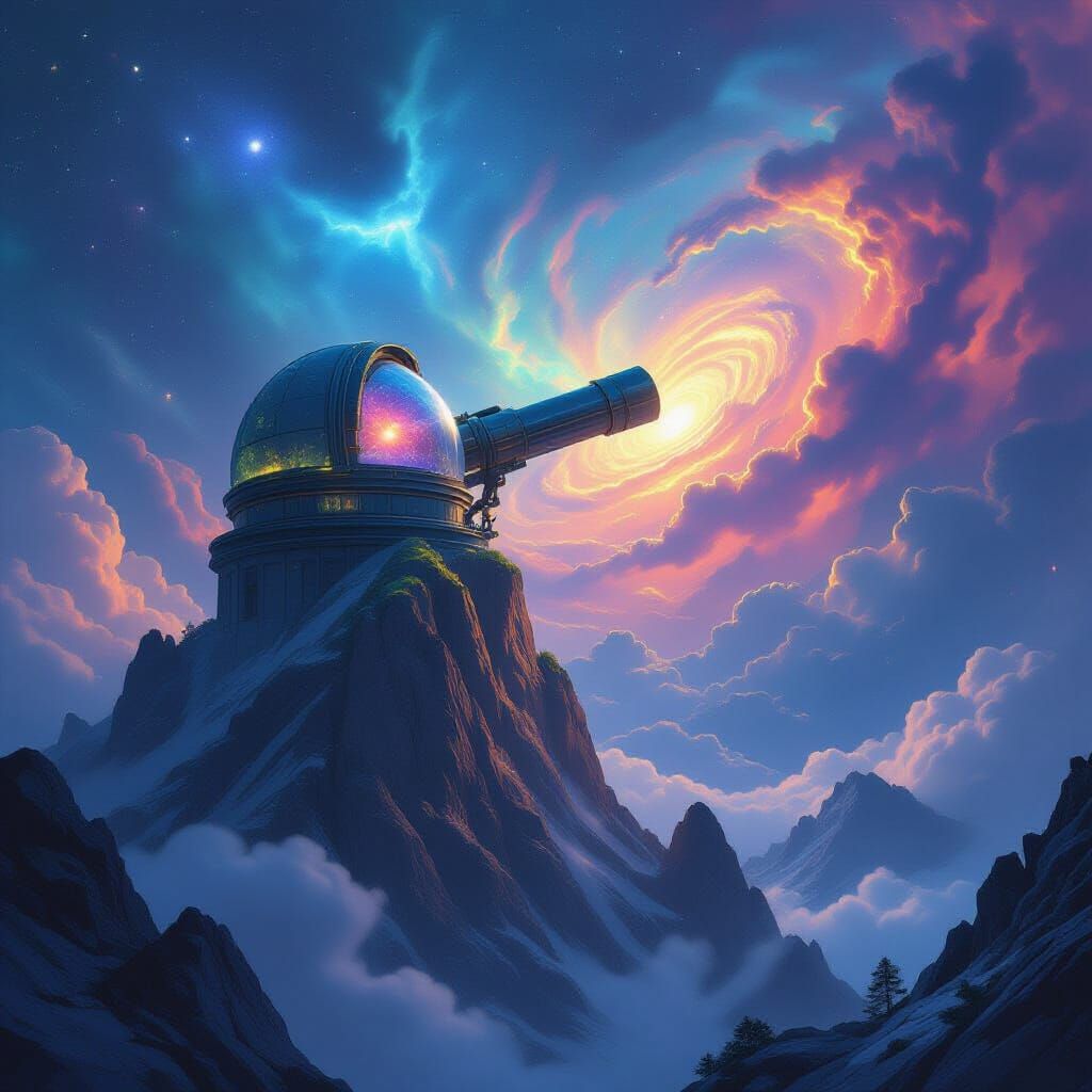 Ancient Cosmic Observatory on Mountain Peak