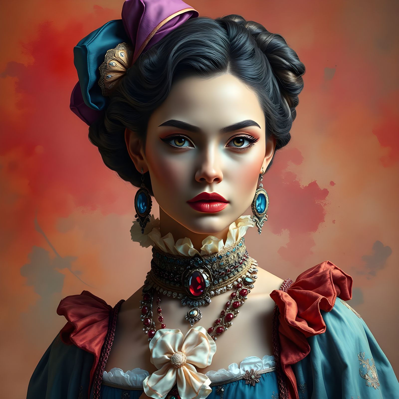 Future Fashionista in 18th Century Egyptian Couture