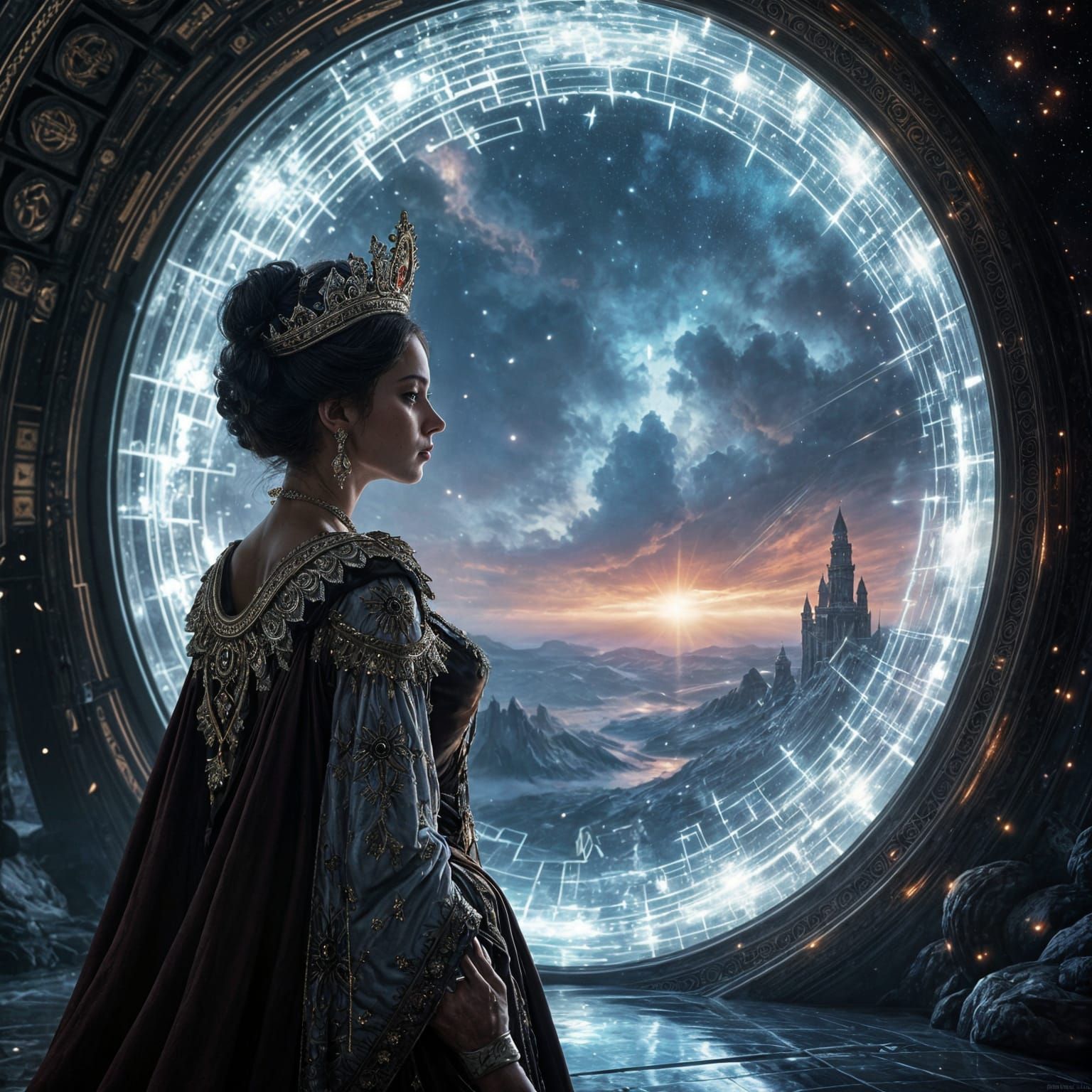 Tsarina Contemplates a Cosmic Portal