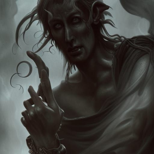 Hades, God of the Underworld, Fantasy Concept Art