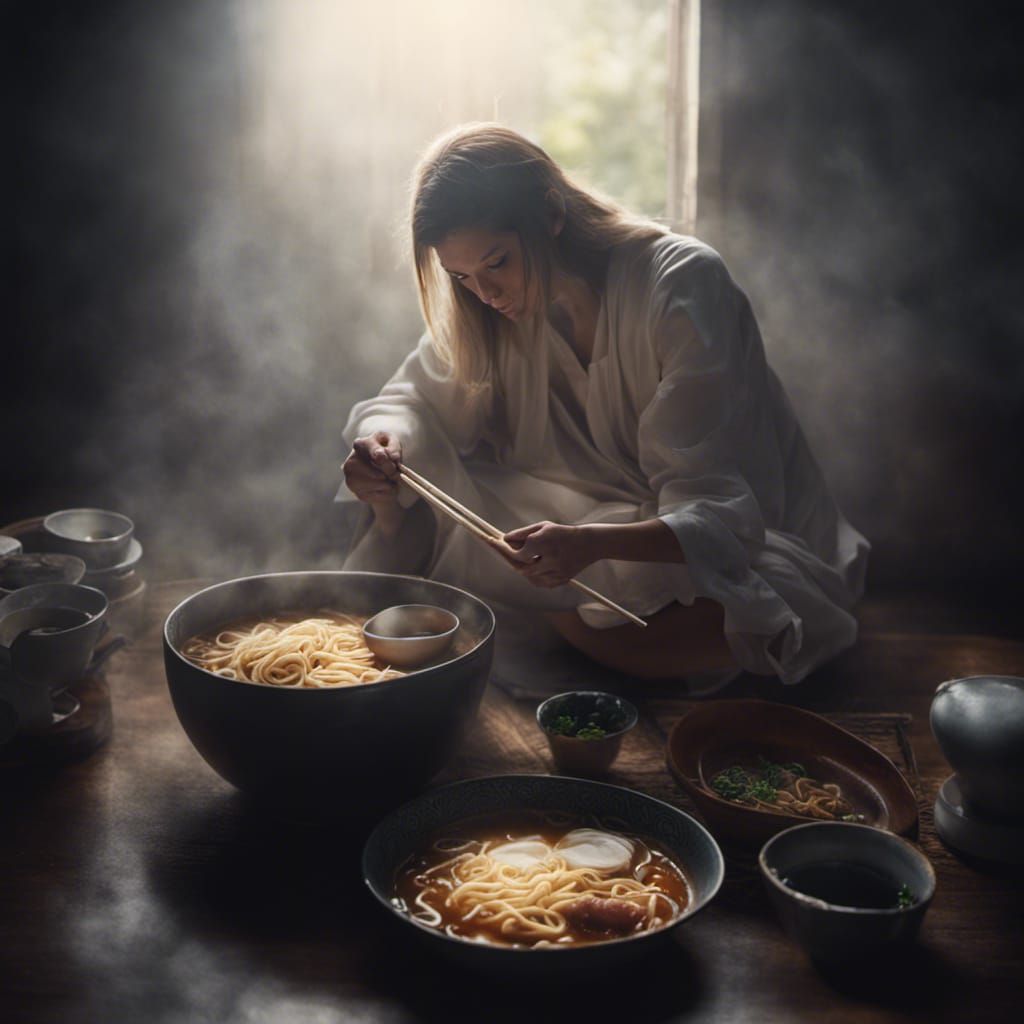 Divine Ramen in Soft Heavenly Light