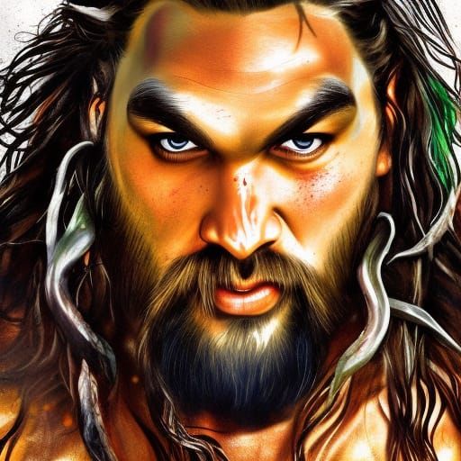 Hyperrealistic Caveman Portrait with Dramatic Lighting