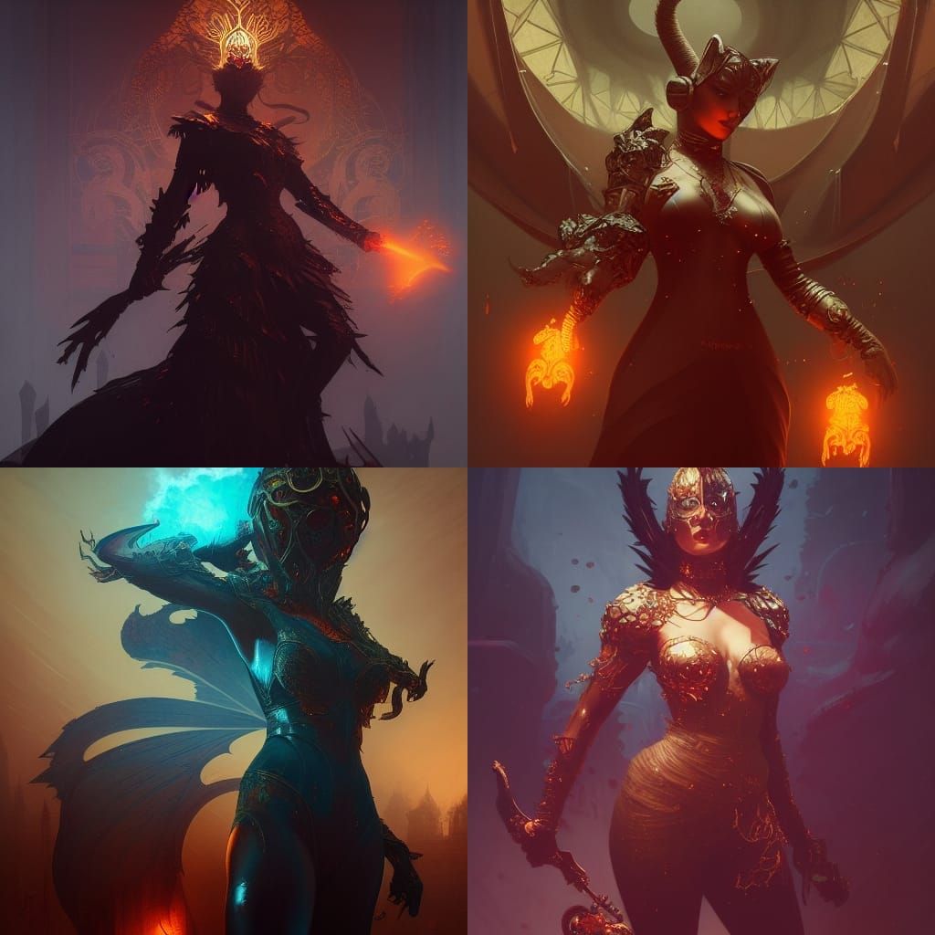 Killer Queen Dark Fantasy Concept Art