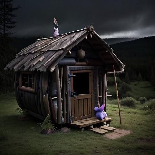 Eeyore's Gloomy Home in Hundred Acre Wood