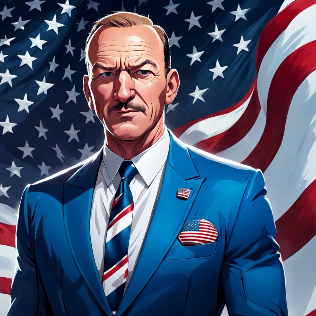 Stan Smith Character Portrait in Detailed Illustration Style