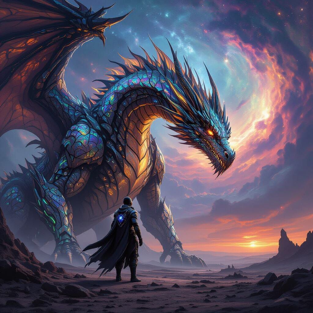 Cyberpunk Dragonrider and Dragon Forge Neural Link