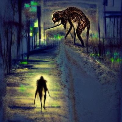 Eerie Skinwalker Creature of Native American Legend