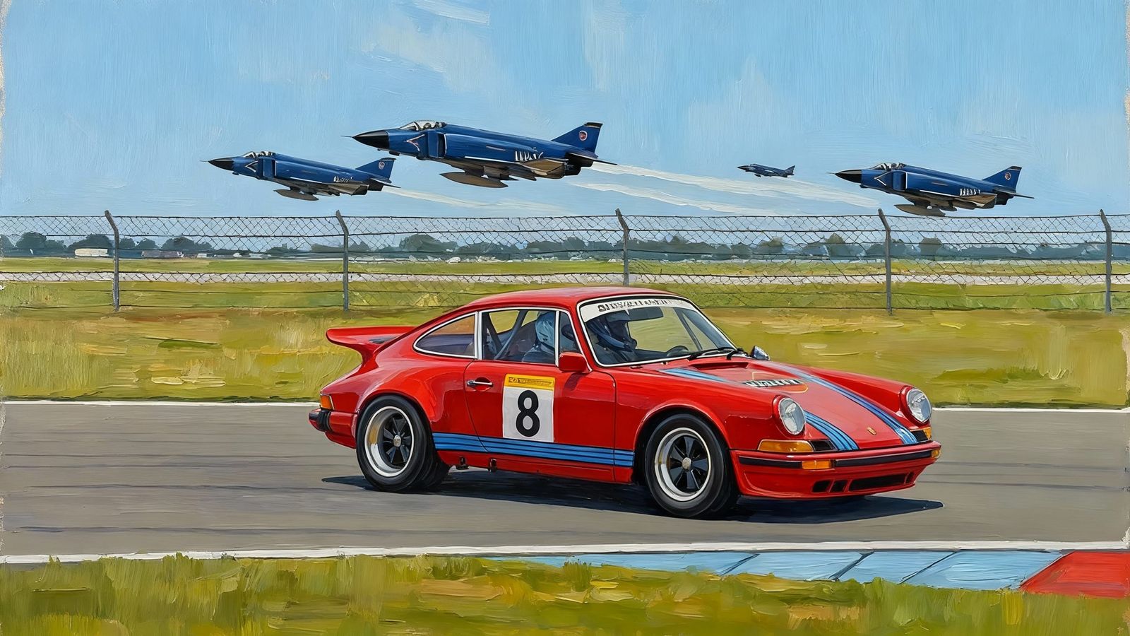 Acrylic Painting Captures Powerful Composition